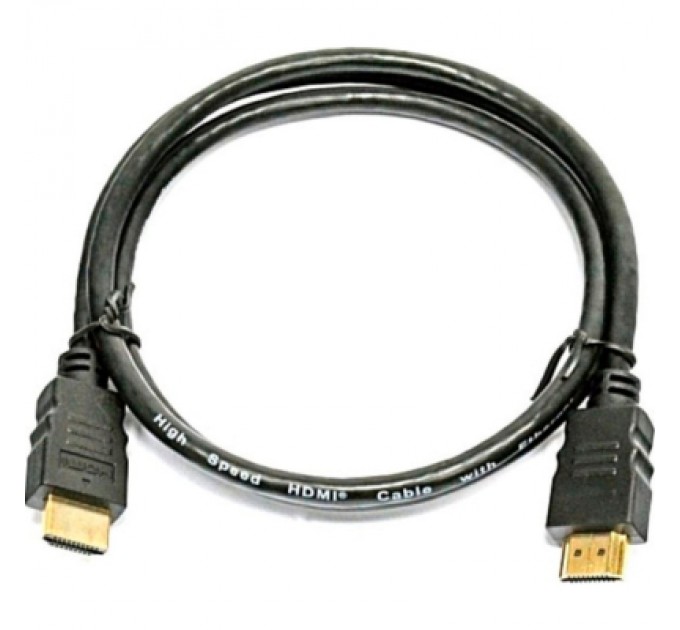 Кабель мультимедійний HDMI to HDMI 1.0m Wiretek (HDA14-1m)