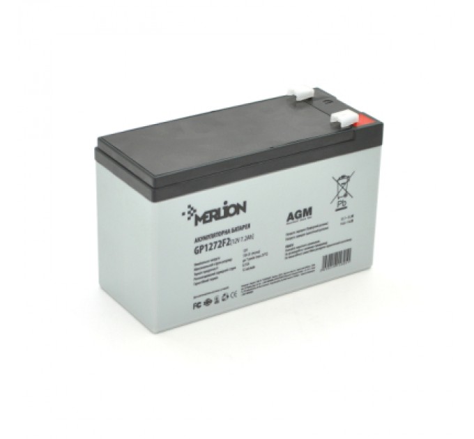Батарея до ДБЖ Merlion GP1272F2 12V-7.2Ah (GP1272F2BW)