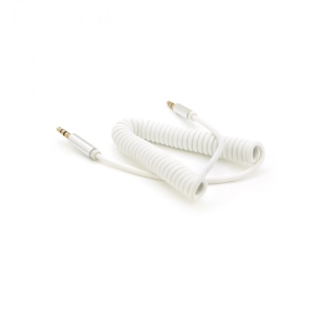 Кабель мультимедійний 3.5mm M to 3.5mm M 1.5m 90° corner white Voltronic (YT-AUXSGJ(M)/(M)-1.5-W)