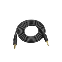 Кабель мультимедійний 3.5mm M to 3.5mm M 1.5m black Voltronic (YT-AUXGJ(M)/(M)-1.5-B)