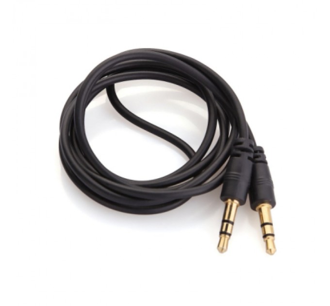 Кабель мультимедійний 3.5mm M to 3.5mm M 5.0m black Voltronic (YT-AUXGJ(M)/(M)-5.0-B)