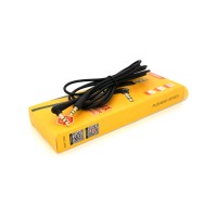 Кабель мультимедійний 3.5mm M to 3.5mm M 2.0m black iKAKU (YT-AUXGJ(M)/(M)-KSC-522-B)