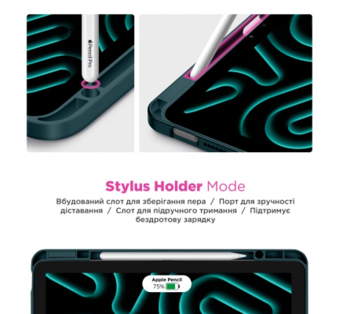 Armorstandart Чохол до планшета Armorstandart Y-Type PEN Samsung Galaxy Tab A9+ Pine Green (ARM85503)