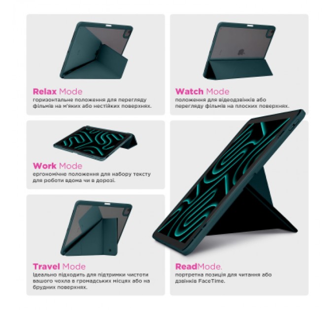 Armorstandart Чохол до планшета Armorstandart Y-Type PEN Samsung Galaxy Tab A9+ Pine Green (ARM85503)