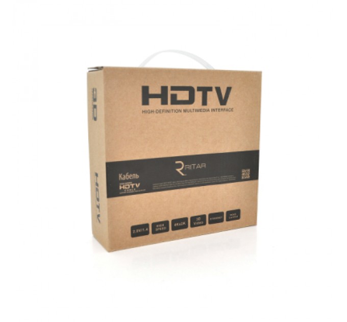 Кабель мультимедійний HDMI M to HDMI M 15.0m V1.4 1080P black Ritar (HDMI(M)/(M)V1.4-15m-94B)