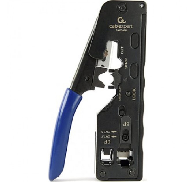 Cablexpert Інструмент RJ45/RJ12/RJ11 обрізає при обтиску Cablexpert (T-WC-06)