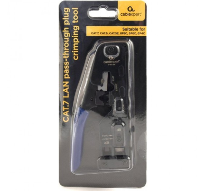 Cablexpert Інструмент RJ45/RJ12/RJ11 обрізає при обтиску Cablexpert (T-WC-06)