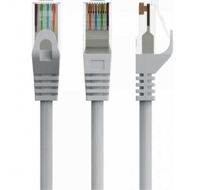 Патч-корд 1.5м UTP cat 6 CU gray Cablexpert (PP6U-CU-1.5M)