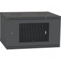 Ipcom Шафа настінна Ipcom 6U, 600*600, перфоровані дверцята, RAL9005 (СН-6U-060х060-ДП-9005)