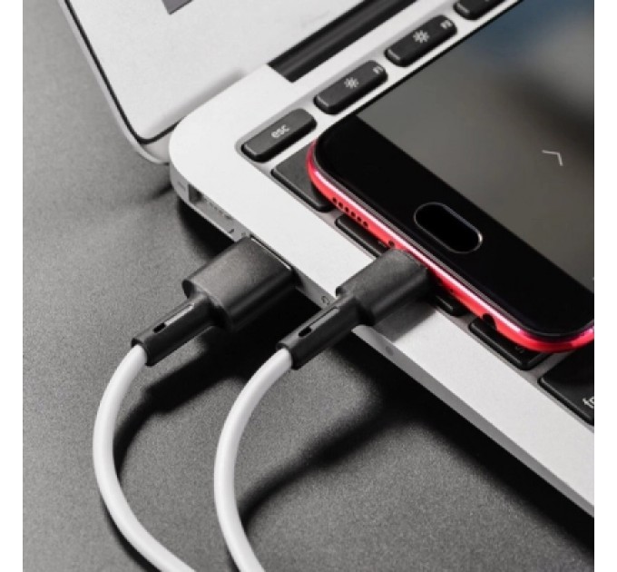 BOROFONE Дата кабель USB 2.0 AM to Micro 5P 1.0m silicone white BOROFONE (6931474710383)