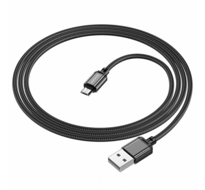 BOROFONE Дата кабель USB 2.0 AM to Micro 5P 1.0m black BOROFONE (6974443389029)