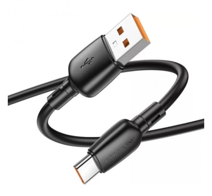 BOROFONE Дата кабель USB 2.0 AM to USB-C 100W black BOROFONE (6941991103179)
