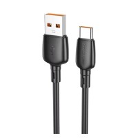 Дата кабель USB 2.0 AM to USB-C 100W black BOROFONE (6941991103179)