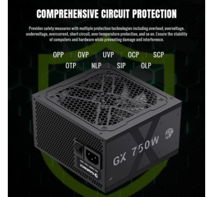 Gamemax Блок живлення Gamemax 750W (GX 750GF)