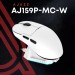 Ajazz Мишка Ajazz AJ159P MC Wireless/Bluetooth/USB Charging Dock White (AJ159P-MC-W)