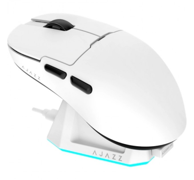 Ajazz Мишка Ajazz AJ159P MC Wireless/Bluetooth/USB Charging Dock White (AJ159P-MC-W)