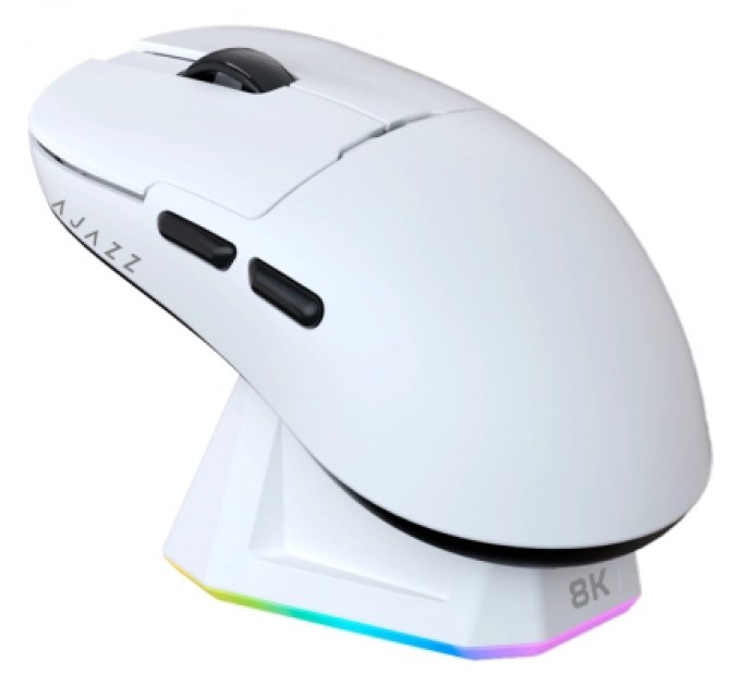 Ajazz Мишка Ajazz AJ159PRO Wireless/Bluetooth/USB Charging Dock White (AJ159-PRO-W)