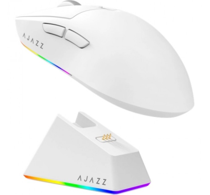 Мишка Ajazz AJ139 V2 MC Wireless/Bluetooth/USB White (AJ139-V2-MC-W)
