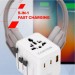 Canyon Зарядний пристрій Canyon OnTour 20 2xUCB-C + USB-A EU/UK/US/AUS 20W White (CNS-TA20W1005W)
