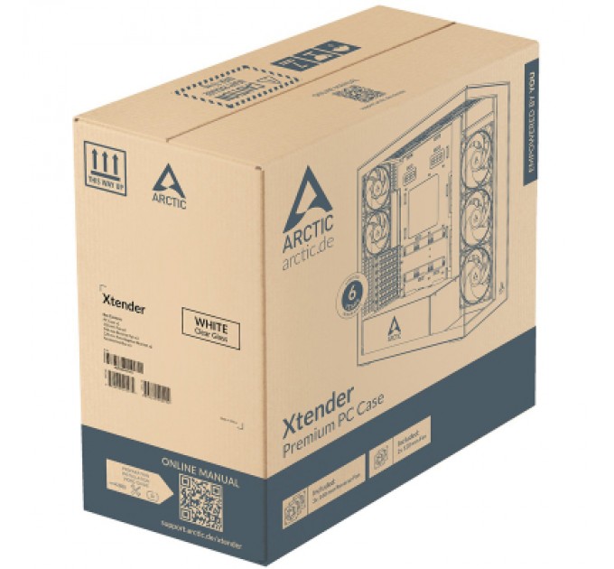 Arctic Корпус Arctic XTENDER WHT (ACPCC00014A)
