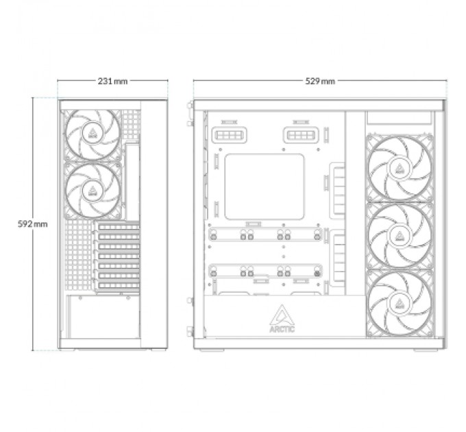 Корпус Arctic XTENDERVG B (ACPCC00016A)