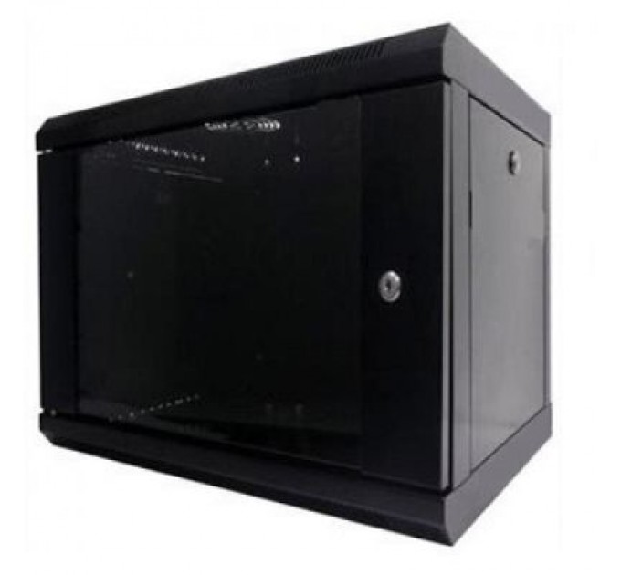 Hypernet Шафа настінна Hypernet 9U 19" 600x350 (WMNC-35-9U-FLAT-AC-BLACK)