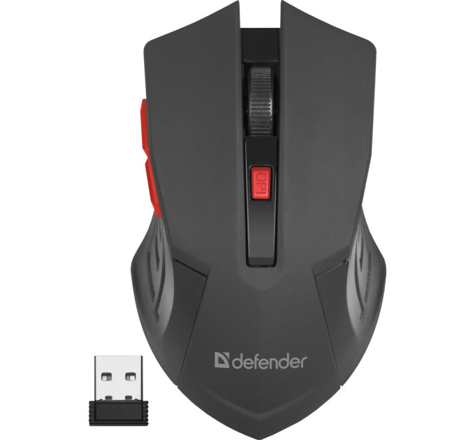 Defender Мишка Defender Accura MM-275 Black-Red (52276)