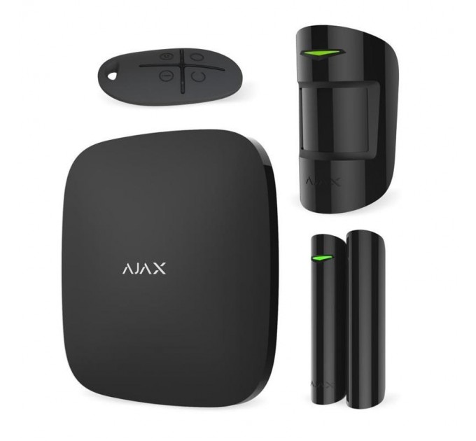 Ajax Комплект охоронної сигналізації Ajax StarterKit Black (20287.56.bl1/25456.56.BL1)