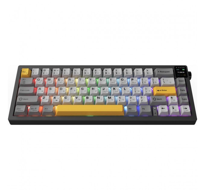 Клавіатура бездротова Ajazz AK650 Flying Fish Switch Black (AK650-FF-BGY)