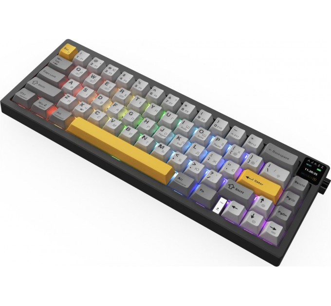 Клавіатура бездротова Ajazz AK650 Flying Fish Switch Black (AK650-FF-BGY)