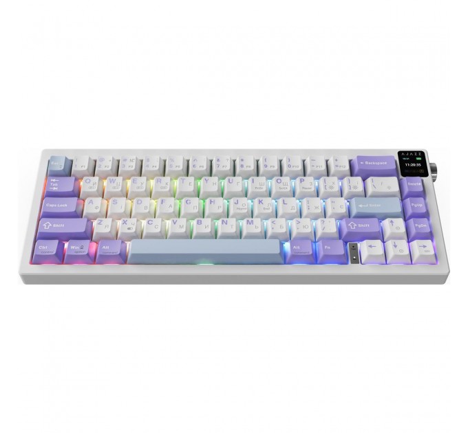 Клавіатура бездротова Ajazz AK650 Flying Fish Switch Purple (AK650-FF-PWB)