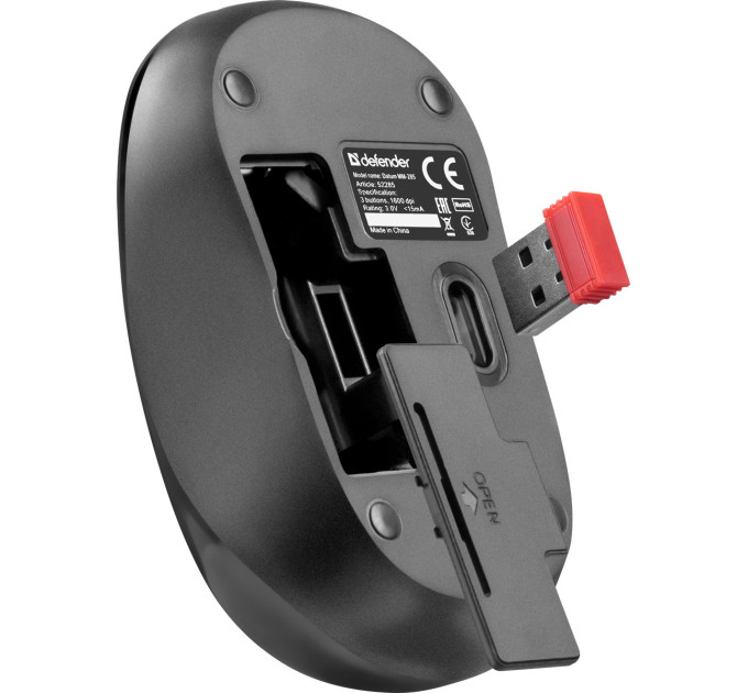 Defender Мишка Defender Datum MM-285 Black (52285)