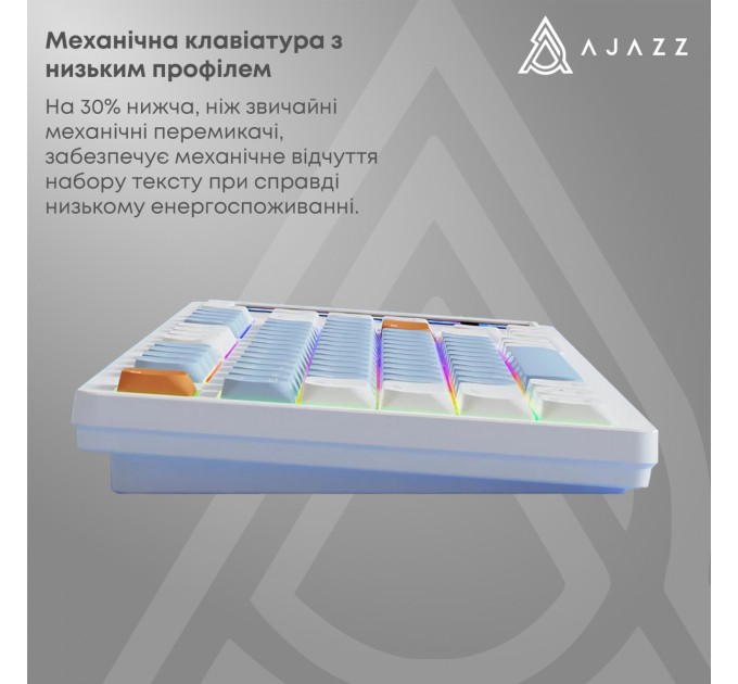 Ajazz Клавіатура Ajazz AKP815 Huano Red Switch White (AKP815-R-WBO)
