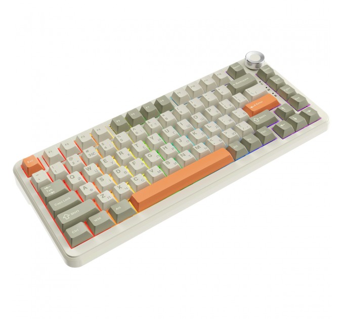 Ajazz Клавіатура бездротова Ajazz AK820 Max Flying Fish Switch Retro Colour (AK820MAX-FF-R)