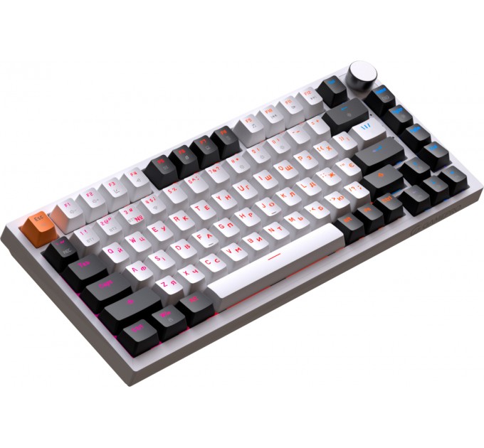 GamePro Клавіатура бездротова GamePro Asgard Valhalla MK160W Pro White