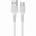 BOROFONE Дата кабель USB 2.0 AM to USB-C 1.0m 2A PVC BX16 white BOROFONE (6957531099468)