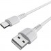BOROFONE Дата кабель USB 2.0 AM to USB-C 1.0m 2A PVC BX16 white BOROFONE (6957531099468)