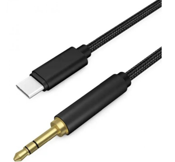 XoKo Кабель мультимедійний USB-C to 3.5mm M 1.0m black XoKo (AUX-002-BK)
