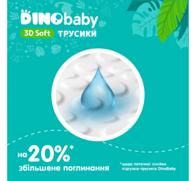 Dino Baby Підгузки Dino Baby 3D Soft 4 розмір (7-14 кг) 128 шт (4 упаковки по 32 шт) (4820204701703)