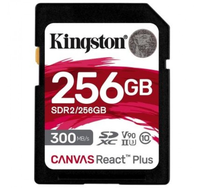 Kingston Карта пам'яті Kingston 256GB SDXC class 10 UHS-II U3 Canvas React Plus (SDR2/256GB)