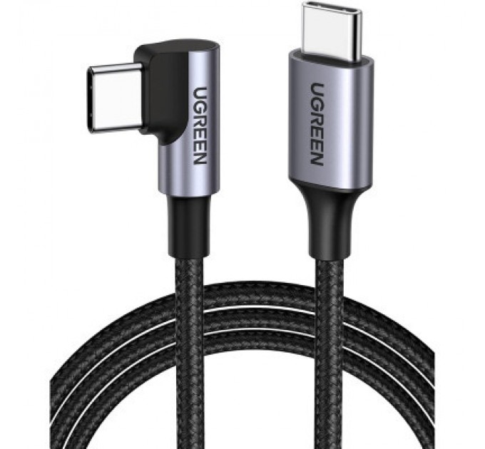 Ugreen Дата кабель USB-C to USB-C 3.0m 60W US255 90-degree Angle Black Ugreen (80714)