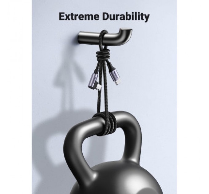 Ugreen Дата кабель USB-C to USB-C 3.0m 60W US255 90-degree Angle Black Ugreen (80714)