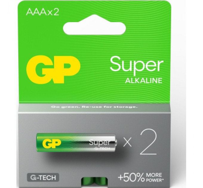 Gp Батарейка Gp AAA LR3 Super Alcaline * 2 (24A21-SB2 / 4891199218040)