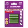 Esperanza Акумулятор Esperanza AAA 1000mAh Ni-MH * 4 green (EZA102G)