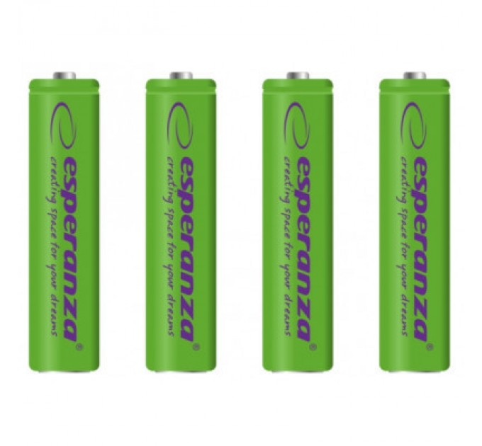 Esperanza Акумулятор Esperanza AAA 1000mAh Ni-MH * 4 green (EZA102G)