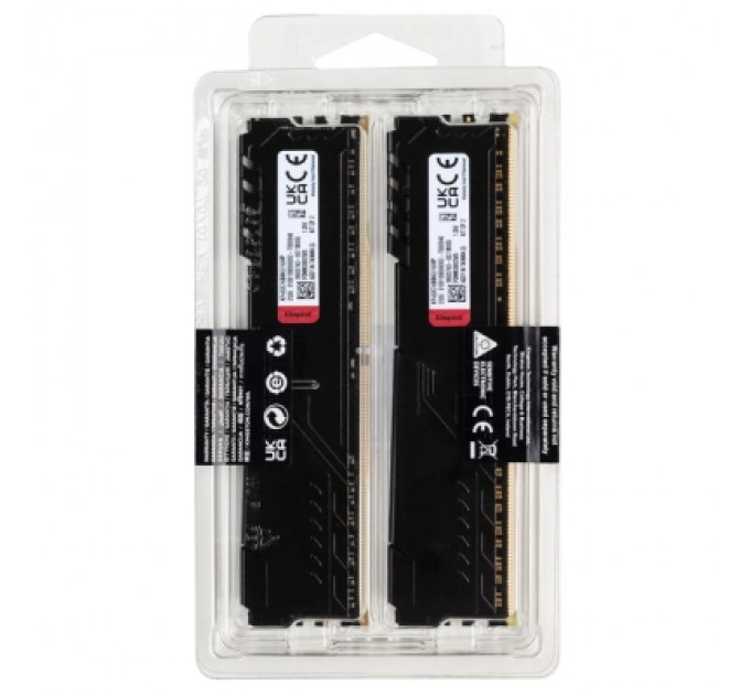 Kingston Fury (ex.HyperX) Модуль пам'яті для комп'ютера DDR4 16GB (2x8GB) 3200 MHz Black Kingston Fury (ex.HyperX) (KF432C16BBK2/16WP)