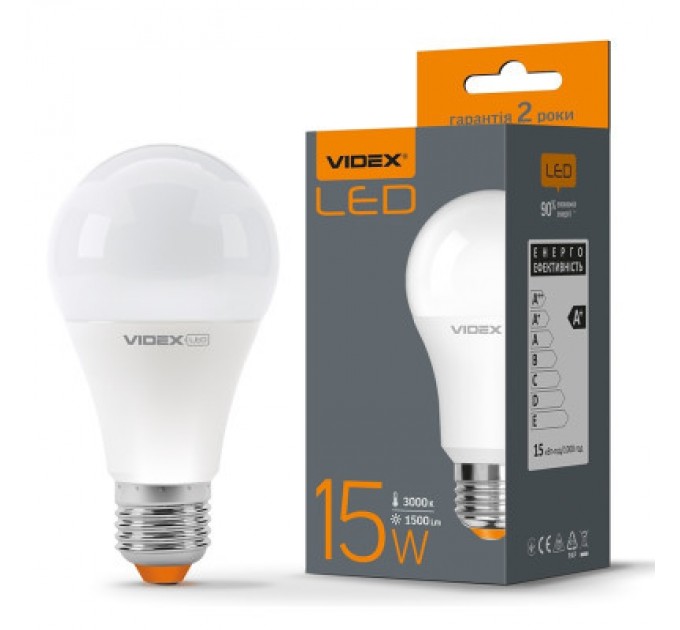 Videx Лампочка Videx A65e 15W E27 3000K (VL-A65e-15273)