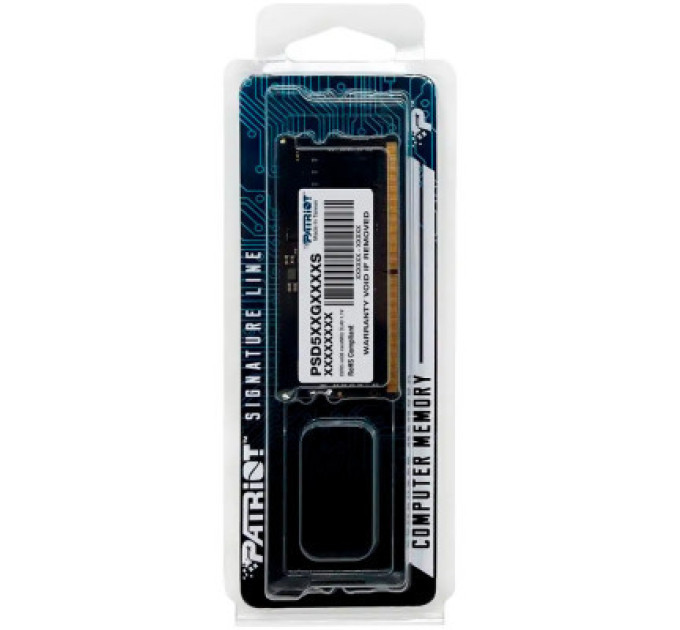 Patriot Модуль пам'яті для ноутбука SoDIMM DDR5 8GB 4800 MHz Patriot (PSD58G480041S)