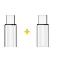 Перехідник Lightning F to USB-C M 2PCS silver XoKo (XK-AC025-SL2)