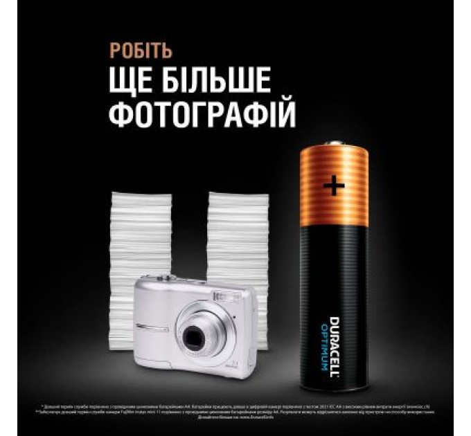 Duracell Батарейка Duracell Optimum AA лужні 4 шт. в упаковці (5015595)